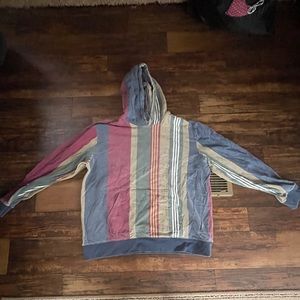 Passim colorful striped hoodie